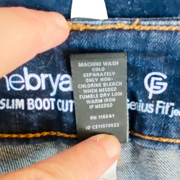 LANE BRYANT Genius Fit Jeans Slim Boot Cut Blue Size 16 - Picture 4 of 6